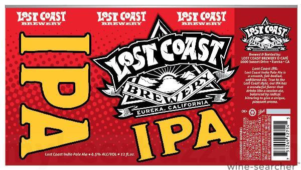 BEER LOST COAST IPA 12 PACK CANS