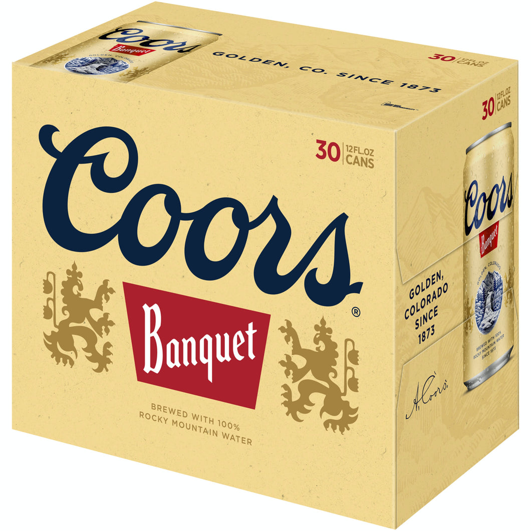 BEER COORS 30 PACK CANS