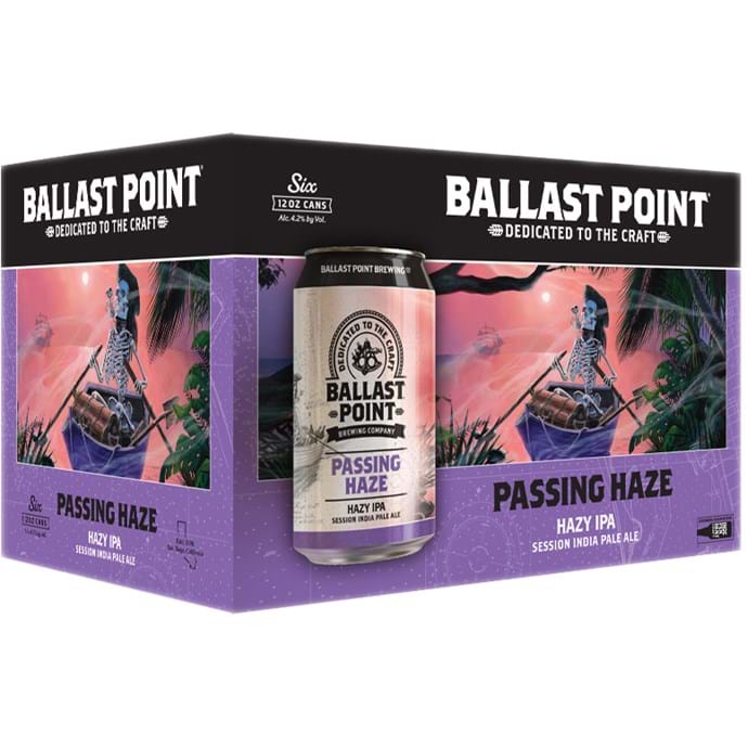 BEER BALLAST POINT PASSING HAZE SIX PACK CANS